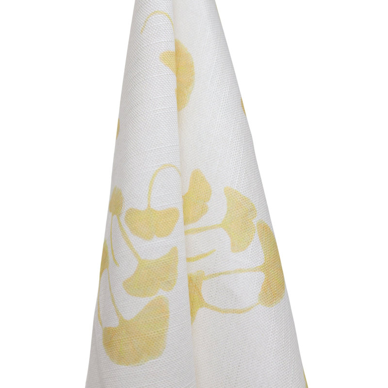 Ginkgo Square Pillow Cover & Insert, Golden Rod Floral, 24"H x 24"W