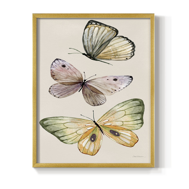 «Fly Away I», reproduction encadrée - bois massif, H 21 po x l 17 po, Doré