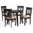 4 - Person Four Leg Dining Set-1833379932