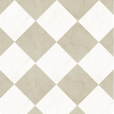 Sophia Checkerboard 12" x 12"  Porcelain Marble-Look Floor Tile (33.44 Sq. Ft. / Case)