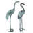 Curved and Straight Neck Crane Statue Set-9559104
