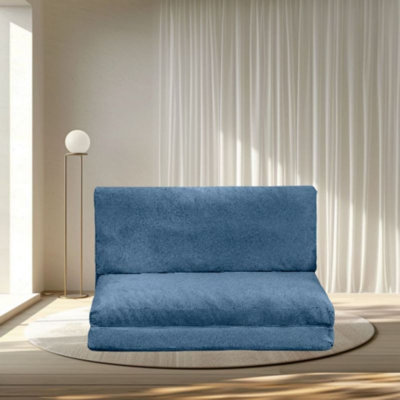 Folding Matress Sofa Bean Bag Bed, Bean Bag Sofa Bed With Removable And Machine Washable Cover, Fold Full Floor Mattress, Long Floor Sofa, Foam Fillin by Trule