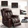 Latitude Run Lay Flat Dual Motor Power Lift Recliner Chair with Vibrating Massage and Heating, Infinite Position, 2 Remote Control, and Side Pockets, USB Ports, Faux Leather