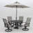 Gerlind Round Metal Dining Table