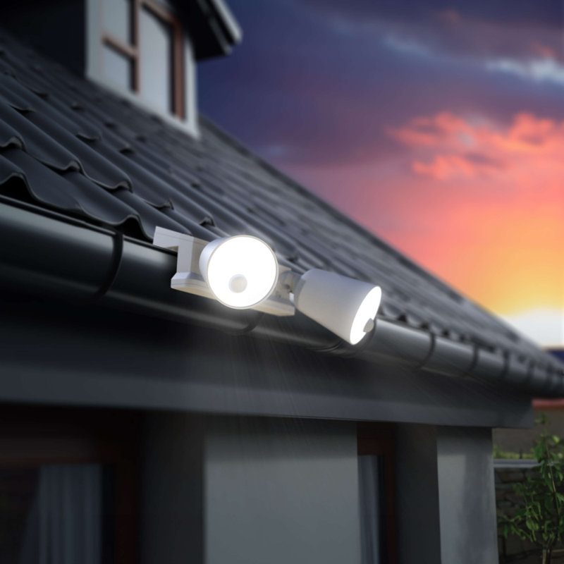KODA Solar Gutter Spotlight with Motion Sensor