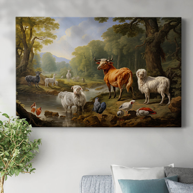 Animaux, série paysage CCLXII, H 18 po x l 27 po