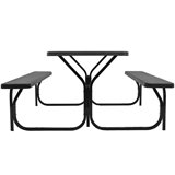 Kutlay 4 - Person Metal Patio Dining Set with Rectangular Table