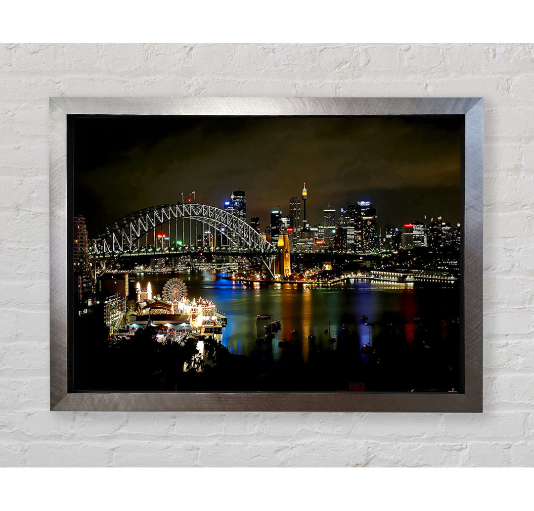 Sydney Harbour Bridge Evening Glow - Einzelner Bilderrahmen Kunstdrucke