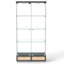 Vitrine moderne en verre avec grands tiroirs-304652729