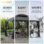 Pavillon de jardin à toit rigide de 10 pi x 12 pi avec panneau solaire Sunjoy