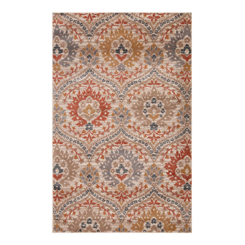 Damask Indoor Rug, Rectangle 8' x 10'