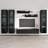 Aubrea 120" Modern Floating Wall Mounted Entertainment Center with 16-Color LED Lighting, High Gloss Finish-1732890101