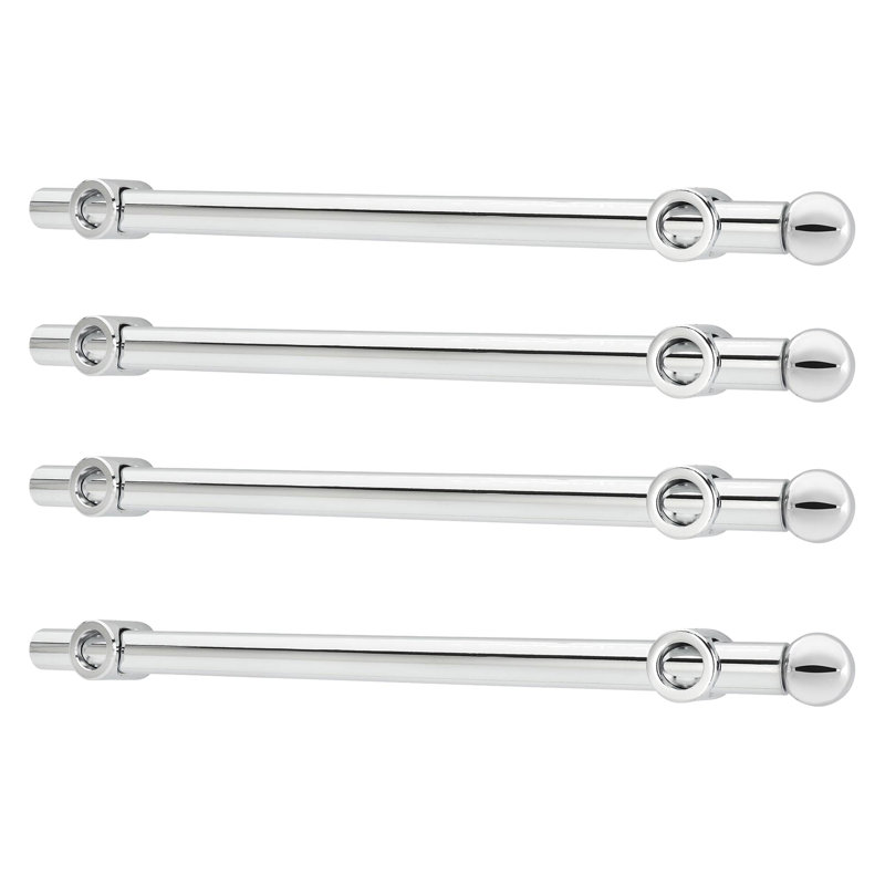 Rev-A-Shelf 14" Extendable Metal Designer Closet Valet Rod, CVR-14-CR (4 Pack)