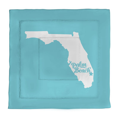 Palm Beach Modern & Contemporary Polyester Percale Comforter
