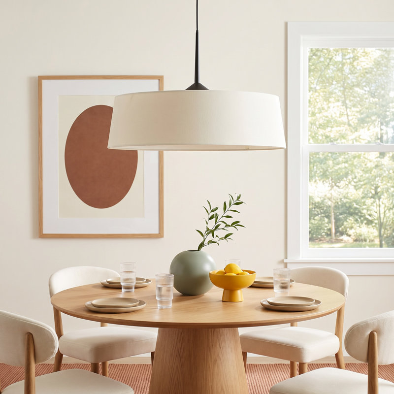 Melva 1 - Light LED Single Pendant, 13.75" H x 21.25" W x 21.25" D, Natural Aged Brass