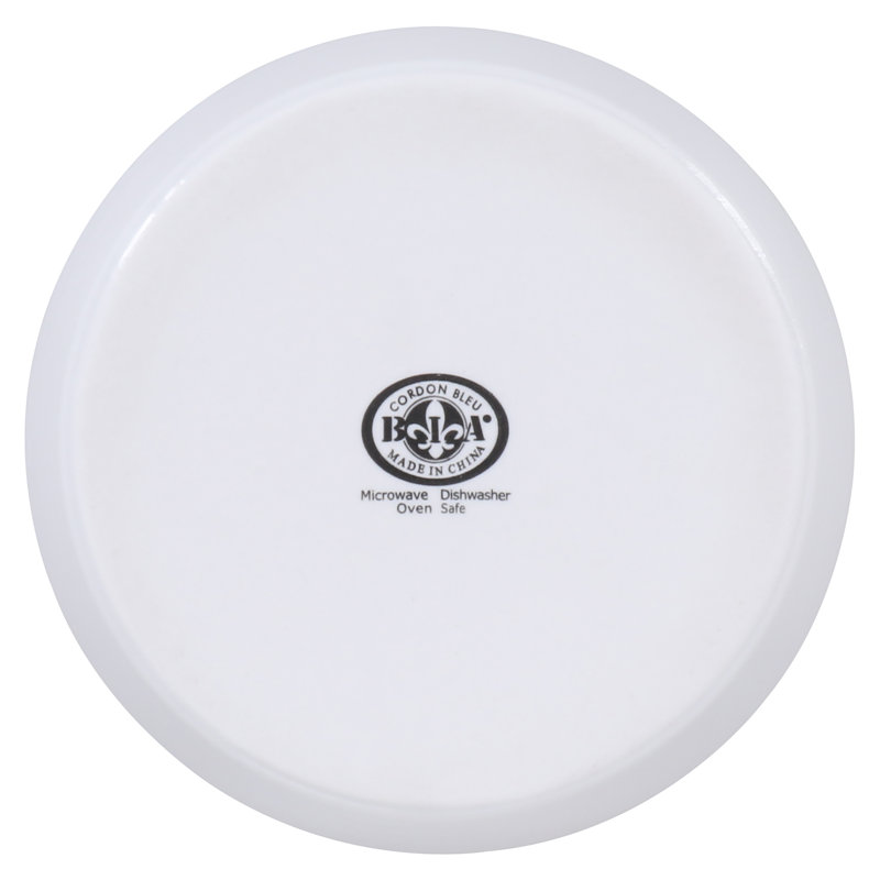 Oslo White Porcelain Round Quiche Dishes Set of 4