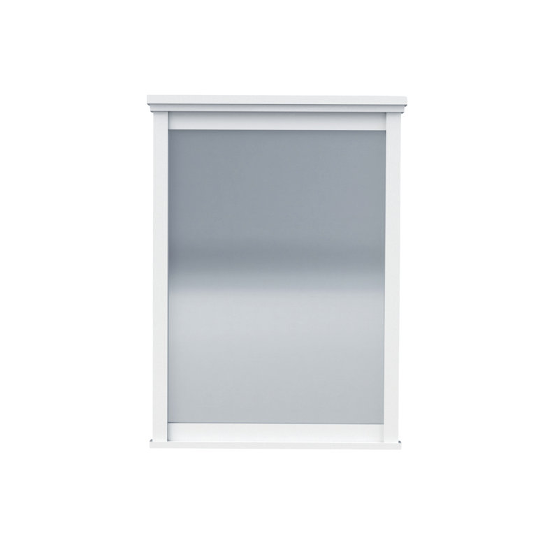 Lankford Wood Mirror, White, 22 x 1.25 x 30