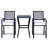 Outsunny 3Pcs Patio Bar Set With Soft Cushion