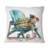 Turtle Laying On A Beach Chair With Sunglasses I - Animals Printed Throw Pillow-982854426