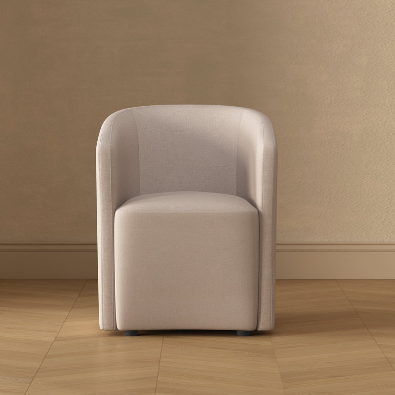 Fauteuil de salle à manger rembourré Hearth, Orge