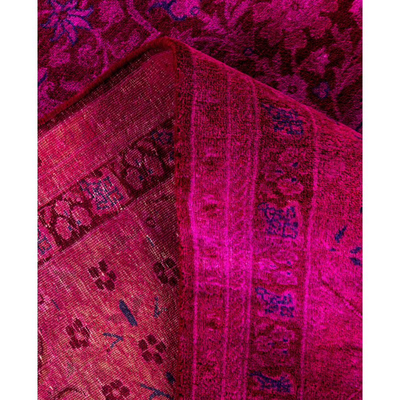 Overdyed One-of-a-Kind 7' 10" X 8' 1" Hand Knotted Area Rug
