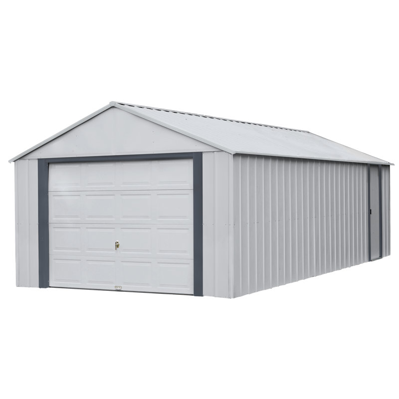 Murryhill 12' x 24' Gray Galvanized Steel Garage Kit