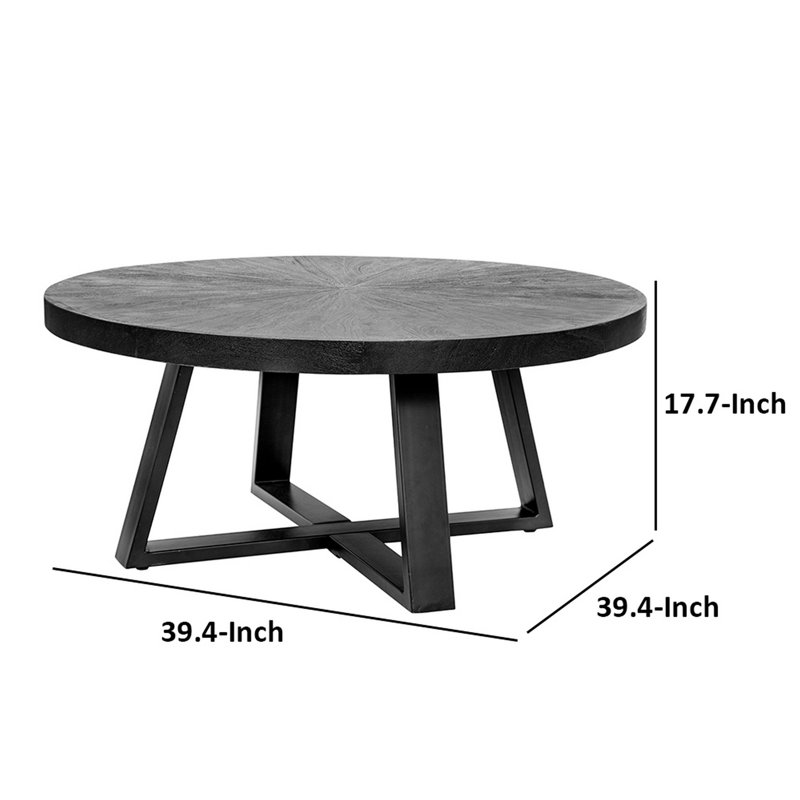 Table basse Irinka, H 17,7 po x l 39,4 po x P 39,4 po