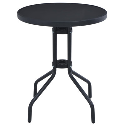 Boel Round Glass Outdoor Bistro Table
