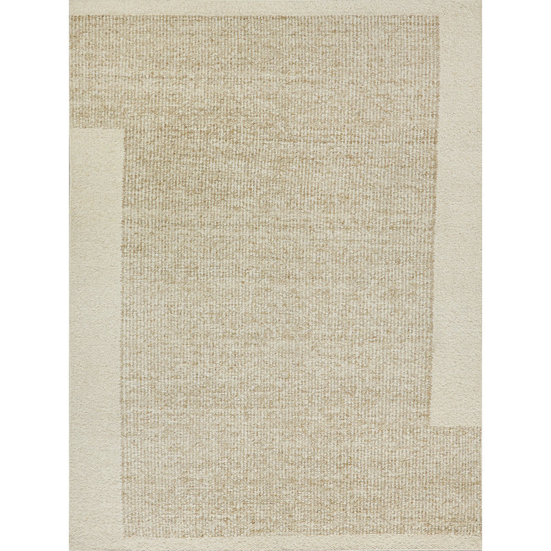 Kokomo flatweave New Zealand Wool Wheat Area Rug, 9'X12'
