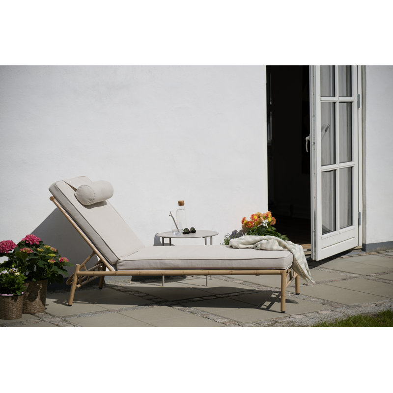 196cm Long Reclining Single Chaise with Cushions