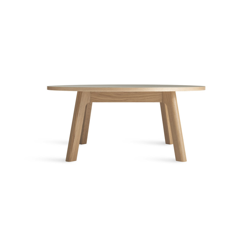 Apt Coffee Table, Putty Top/White Oak