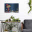 Art mural en métal luxueux «Bright Christmas Lights Elf Blue» par Anne Tavoletti, 24 po x 16 po-198646323