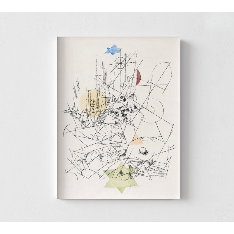 «Hope and Destruction And Paul Klee», reproduction d'art sur affiche, très grande ligne abstraite, encadrée, Paul Klee