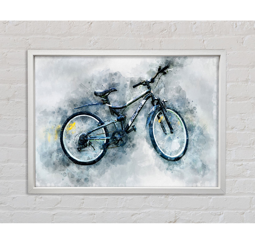 Mountain Bike Ready - Einzelner Bilderrahmen Kunstdrucke auf Leinwand