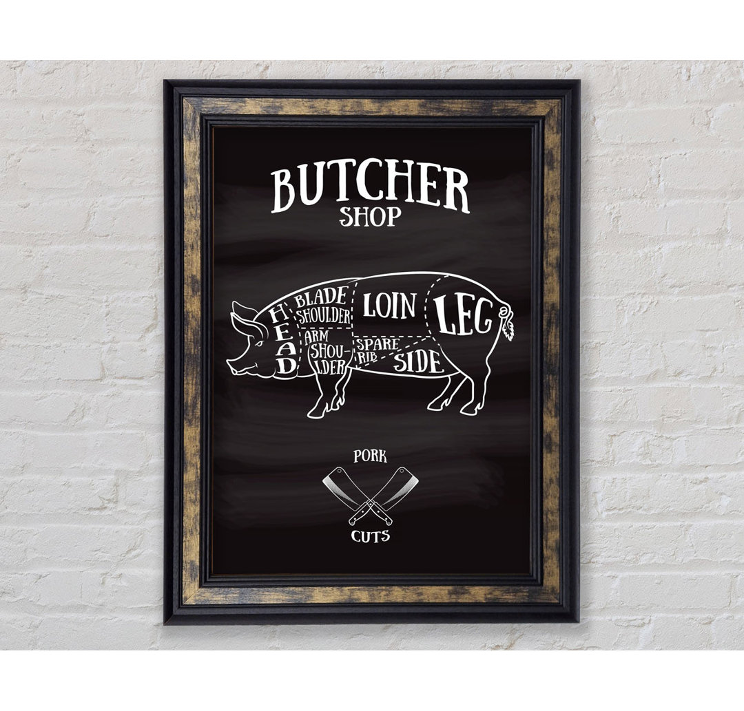 Butchers Selection 3 - Einzelne Bilderrahmen Typografie