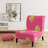 Gold Circle Pattern - Upholstered Patterned Accent Slipper Chair