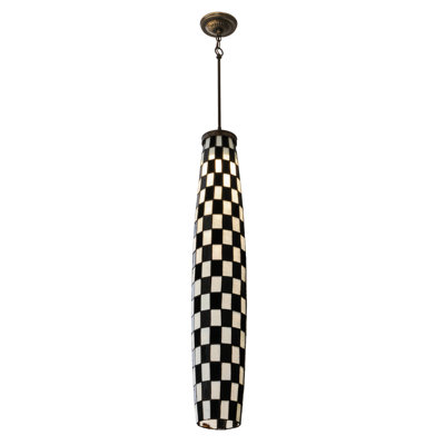 Luminaire suspendu cylindrique à 2 lumières