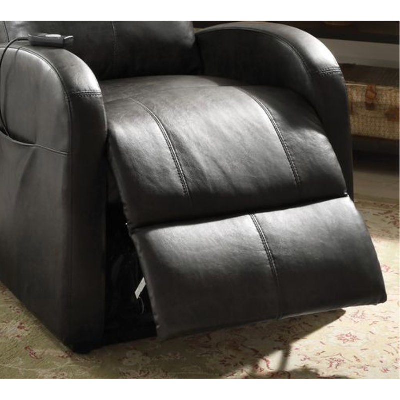 Brown Synthetic Leather Power Motion Recliner W/Lift, Brown