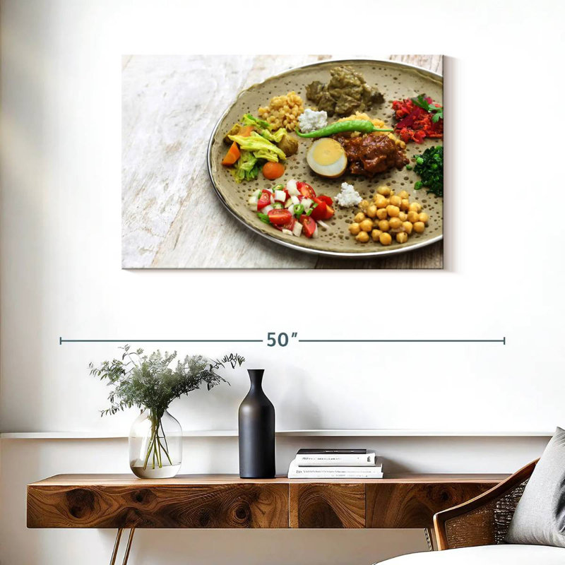 Cuisine végétarienne éthiopienne, H 24 po x l 36 po