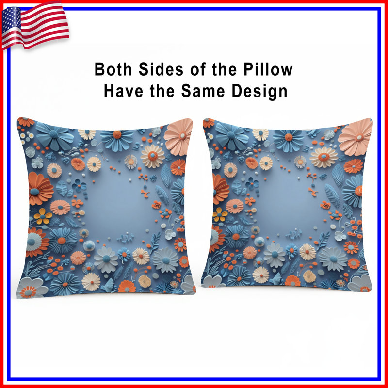 Coussin en papier, 14 X 14 pouces