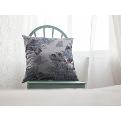 Faux Suede Reversible Throw Pillow