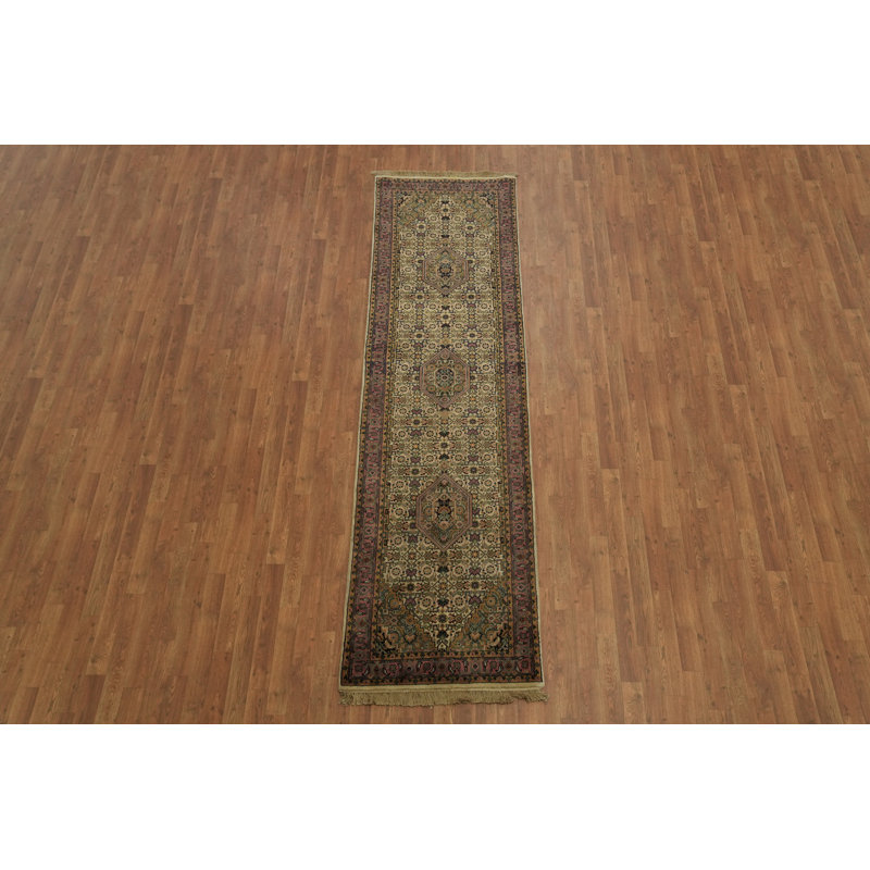 Oriental Wool Traditional Runner Rug Geometric 3x10