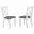Chicraft Modern 5-Piece Dining Table Set with Solid Wood Frame and Waterproof Top-120147044-120147041-120147046