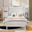 Grand lit escamotable avec tablettes, tiroirs et ports USB-452278479