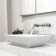 Vinca 18" L x 14" W x 5" H Rectangular White Matte Stone™ Vessel Bathroom Sink with 10" H Faucet