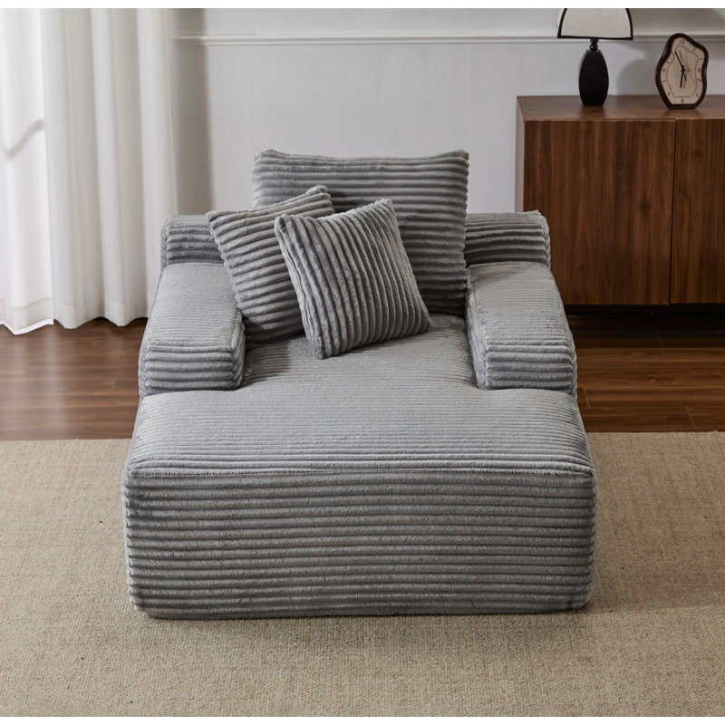 Méridienne surdimensionnée surdimensionnée Cozy Cloud Couch, Gris