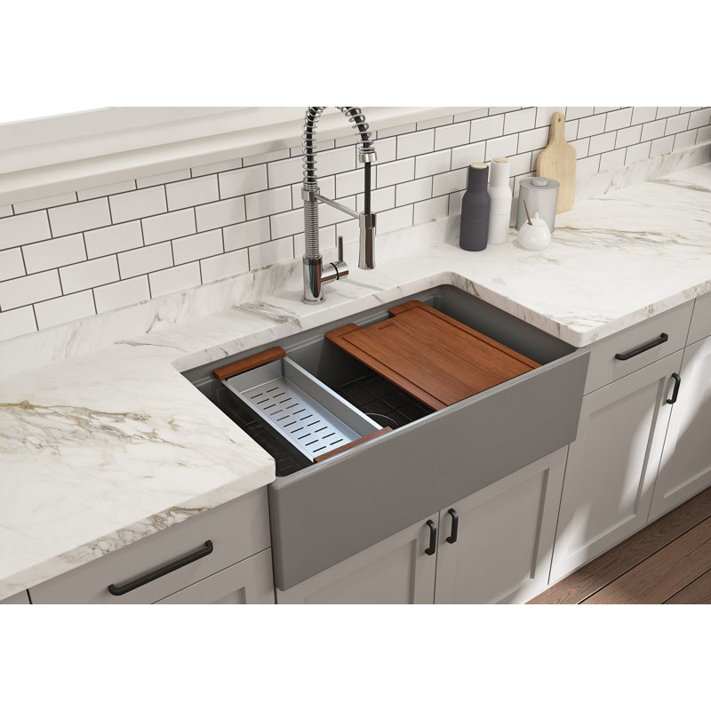 Contempo 33'' L Kitchen Sink, White