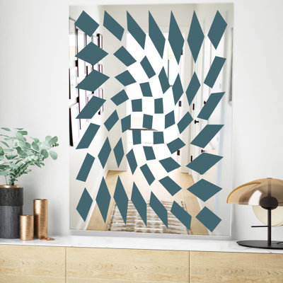 Miroir mural triangulaire