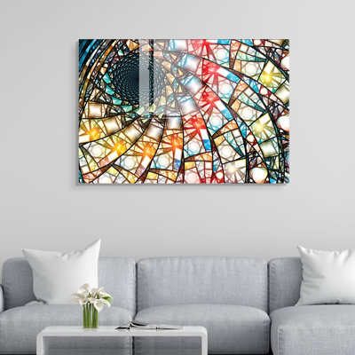 Peinture décorative en verre trempé