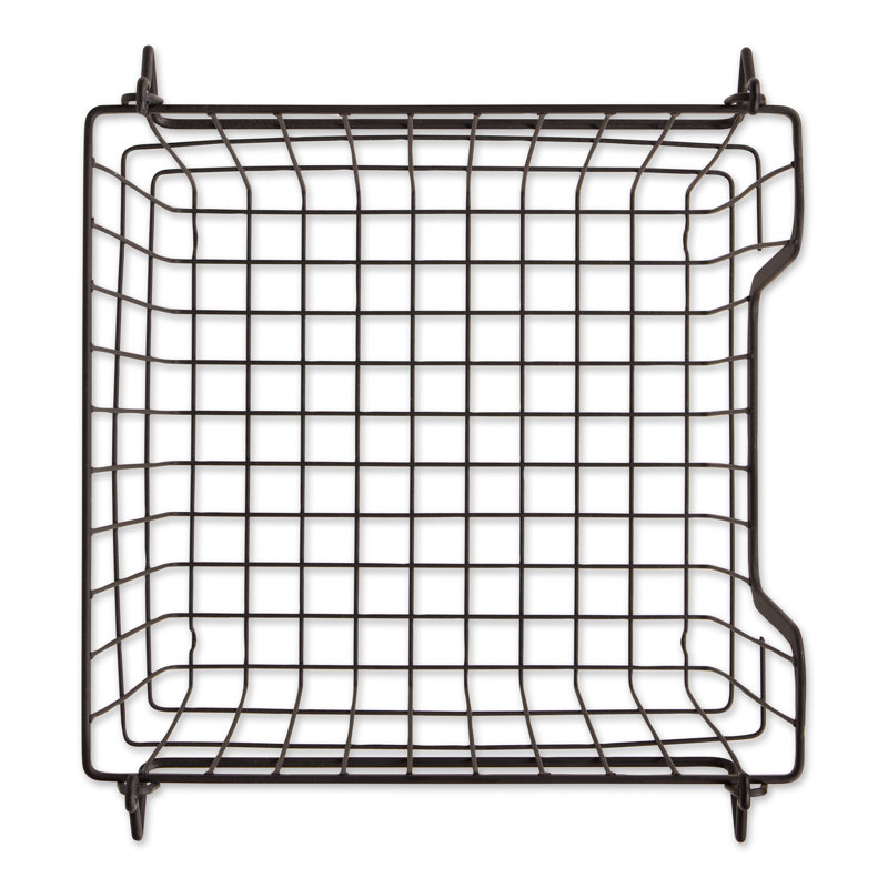Rebrilliant Decorative Basket, Black, 8" H x 11" W x 11" D